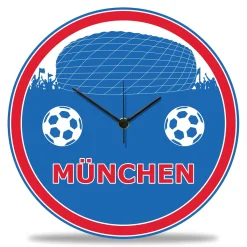 Gravurzeile Wanduhr Aus Holz Vereinsliebe München