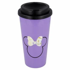 BigBuy Kids Trinkbecher Glas Mit Deckel Minnie 520 Ml Mini Maus