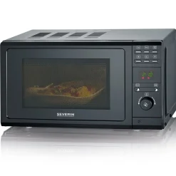 Severin Hermes Severin MW 7861 Mikrowelle Mit Grillfunktion 2-in-1 20L 700 Watt Schwarz