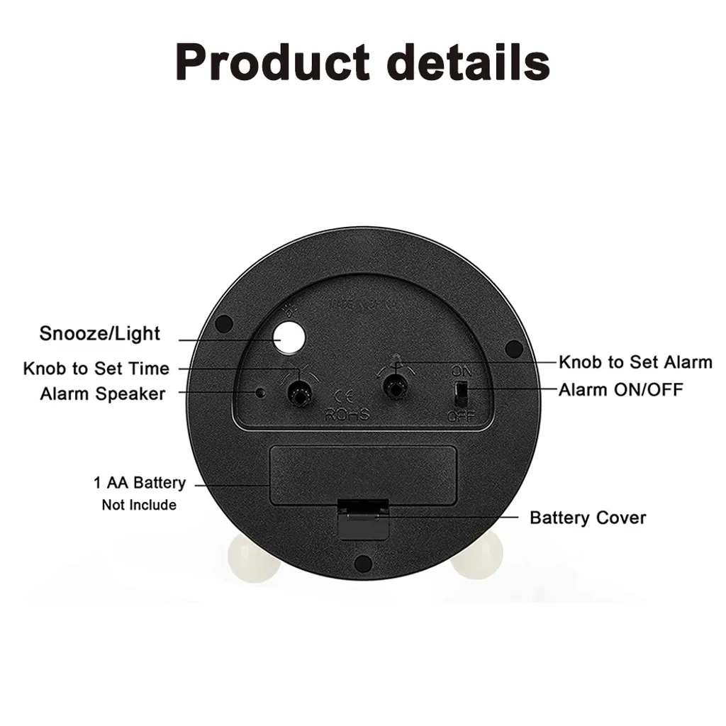 Lautloser Wecker Analog – Wecker ohne Ticken mit warmem Licht - Minimalistischer runder leuchtender Metall-Wecker Mmgoqqt Lautloser Wecker Analog – Wecker Ohne Ticken Mit Warmem Licht - Minimalistischer Runder Leuchtender Metall-Wecker -Kaufland Geschäft 671cd65b63dc1fe3dd306e8b9b03c628