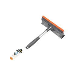 Gummi Fensterwischer Fensterputzer 8" Scheibenreiniger Griff 24cm BRADAS 3769