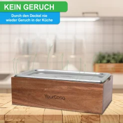 YourCasa® Komposteimer - Akazien Holz Box - Biomülleimer Küche - Spülmaschinenfest - Geruchsdicht- Herausnehmbarer Edelstahl Einsatz -Mülleimer Küche Mit Deckel Biomüll 6 YourCasa® Komposteimer - Akazien Holz Box - Biomülleimer Küche - Spülmaschinenfest - Geruchsdicht- Herausnehmbarer Edelstahl Einsatz -Mülleimer Küche Mit Deckel Biomüll -Kaufland Geschäft 687b6176ac0c51632dd2eb218c991d2f