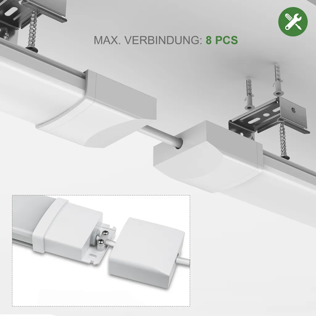 4er Anten LED Feuchtraumleuchte Flache (3CM Höhe) 60CM 18W Neutralweiß 4000K, Led Röhre"Reihenschaltung" Werkstattlampe IP65 4er Anten LED Feuchtraumleuchte Flache (3CM Höhe) 60CM 18W Neutralweiß 4000K, Led Röhre"Reihenschaltung" Werkstattlampe IP65 -Kaufland Geschäft 6b1801c50d8e671bea5e2a840a98370b