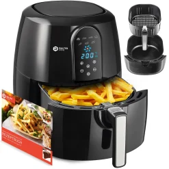 BALTER Heißluftfritteuse Friteuse Heißluft Fritteuse XXXL LCD 6,2L