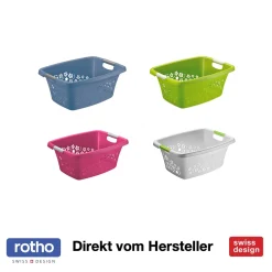 ROTHO Wäschekorb 25 L FLOWERS, Farbe:Linnea Pink Ged. -Kaufland Geschäft 702f9c805e5b5172bef70dee6b564f38