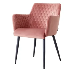 Dami Living Eetkamerstoel Velvet Fluweel Rose - Product Kleur: Velvet Roze -Kaufland Geschäft 70d20a7fe43b82bc1258e2a9ed9f63db
