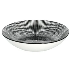 Mambocat Taipei 18-tlg. Teller Set I 6 Personen I Schwarz & Weiß Linien-Muster -Kaufland Geschäft 71420557dcbf408d37ba3fc797521b7b