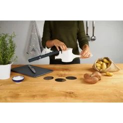 Fackelmann Spätzlepresse Easyprepare, Kortoffelpresse Mit 3 Austauschbaren Lochscheiben, Presse Mit 4 Verschiedenen Auflagehaken, Hochwetiger Kartoffelstampfer (Farbe: Weiß / Blau-Grau), 1 X 4 Teile 10 Fackelmann Spätzlepresse Easyprepare, Kortoffelpresse Mit 3 Austauschbaren Lochscheiben, Presse Mit 4 Verschiedenen Auflagehaken, Hochwetiger Kartoffelstampfer (Farbe: Weiß / Blau-Grau), 1 X 4 Teile -Kaufland Geschäft 71dc150e615632ae8091f504d7360794