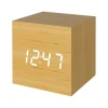 Longziming LED Digitaler Wecker, Holz Digitaluhr Digitalwecker Tischuhr Reisewecker Uhr Zeit Datum Temperaturanzeige - Stimme Und Berührung Aktiviert -Kaufland Geschäft 73013f041f9d3c2a6ac26e1f2cb64cb1