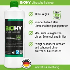 BiOHY Ultraschallreiniger (2x1l Flasche) + Dosierer | Intensive Und Materialschonende Reinigung Von Brillen, Dentalprodukte, Gold, Münzen Und Schmuck| KONZENTRAT Für Ultraschallbad -Kaufland Geschäft 752b80af0417179e4c04748558184b71