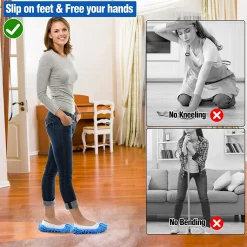 YisibaihTao 5 Paar Mop Hausschuhe Für Die Bodenreinigung, Waschbare Wiederverwendbare Mop Socken Faule Schuhe, Staub Haarreiniger, Wischmops -Kaufland Geschäft 771f4cb64076dc175c64ca036bfc8ef5