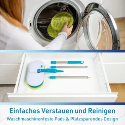 MediaShop Hurricane Floating Mop Set - Zum Wischen, Schrubben Und Polieren - Kabellos Rotierender Reinigungsmopp Inkl. 4 Mikrofaserpads, 4 Scheuerpads & 4 Polierpads - Elektrischer Mopp -Kaufland Geschäft 775a1cea1d9e058eae01d0eb1e3fc51f 1