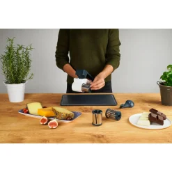 Fackelmann Trommelreibe Easyprepare, Hochwertige Küchenreibe Mit 3 Verschiedenen Einsätzen Für Scheiben, Feine Und Grobe Raspel, Ergonomischer Griff (Farbe: Weiß / Blau-Grau), 1x 4 Teile -Kaufland Geschäft 776a4f35a84fee9f39342bfb052edeac