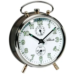 Atlanta 1065/4 Mechanischer Wecker Anthrazit Silbern Mechanisch Rund