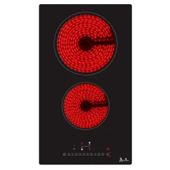 Acopino Glaskeramik Kochfeld Autark Einbaukochfeld KM2 Mit Sensor Touch Control, Zwei Kochzonen