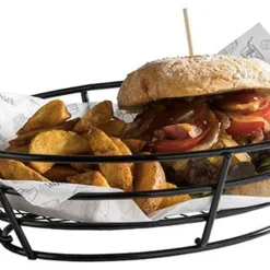 APS Servierkorb BURGER & FRIES Schwarz