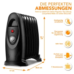 Tresko Ölradiator 600W Elektroheizung 7 Rippen Radiator Heizkörper Heizung Mit Timer -Kaufland Geschäft 7fbadbc7f173db01313970c95ec0bd7a