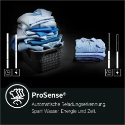 AEG L7WEF80600 Waschtrockner / 10 Kg Waschen / 6 Kg Trocknen / E / Energiesparend / Nachlegefunktion / ProSteam - Auffrischfunktion / Kindersicherung / 1600 U/min [] -Kaufland Geschäft 8647ccefdca6e2b8eb366750a3a6dc5b