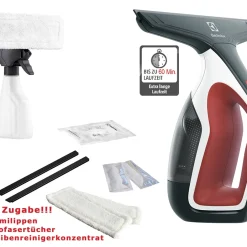 Electrolux/Electrolux Hausgeräte GmbH Akku Fenstersauger Fensterreiniger 60 Min Mikrofaser Electrolux