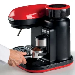 Ariete Siebträger-Espressomaschine Moderna Mit Kaffeemühle Und Aufschäumdüse, Rot/schwarz -Kaufland Geschäft 876ecdd6eb6364f1630856a0568ba46c