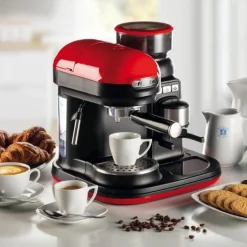 Ariete Siebträger-Espressomaschine Moderna Mit Kaffeemühle Und Aufschäumdüse, Rot/schwarz -Kaufland Geschäft 8786be1e77e16029f657de39a1a3eaa0