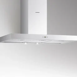 Silverline Küchengeräte Silverline VEW 800 E Vera Eco 80cm, 800m3/h Freiblasend Edelstahl, Wandhaube,