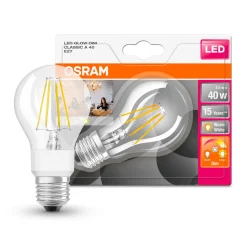 Osram LED Filament Leuchtmittel Birnenform A60 4,5W = 40W E27 Klar GlowDim Warmweiß 2200K-2700K DIMMBAR -Kaufland Geschäft 8cf94dbeb02c291b5a3848c327126eaa
