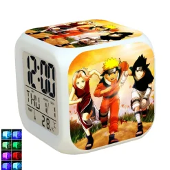 Redcoringe Anime LED Elektronisch Bunt Wecker Digital Tischuhr Alarm Nachtlicht Wecker
