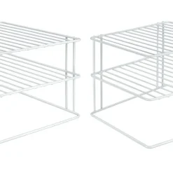 Gravidus 2er Set Tellerregal Eckschrankeinsatz Küchenschrank Eckregal Ablage Einsatz