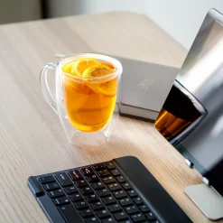 Wessper Doppelwandig Kaffeegläser Mit Henkel, 6 Stück X 350 Ml, Großes Hitzebeständiges Doppelwandglas, Thermogläser, Kaffeegläser Temperaturbeständig Mokkatassen, Teegläser, Latte Machiatto Gläser -Kaufland Geschäft 8eae50403e1d9facbc0e83be9af20155