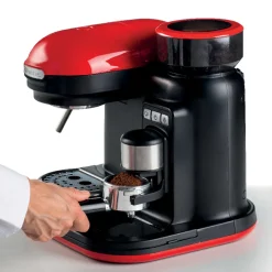 Ariete Siebträger-Espressomaschine Moderna Mit Kaffeemühle Und Aufschäumdüse, Rot/schwarz -Kaufland Geschäft 9155eb2377a79fb1d76bdc71b5abebe5