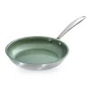 LA RIVE Just Vegan ECO Pfanne CeraVegan 28 Cm Edelstahl Grün