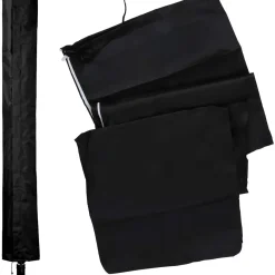 Wolketon Waeschespinne Schutzhuelle Mit Hochdichter Oxford PVC-Beschichtung Mit Reissverschluss & Kordelzug Wasserdichte Stoff Huelle Fuer Waeschespinne Abdeckung Extrem Wasserabweisendes 168 X 28cm Schwarz