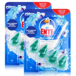 SC Johnson WC Ente ActiveClean Einhänger Ocean Wave 38,6g WC-Frische (2er Pack)