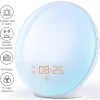 Jormftte Lichtwecker LED Wake Up Light, Wecker Mit Sonnenaufgangssimulation, Tageslichtwecker FM Radio Wecker Mit Licht 7 Farben, 7 Wecktöne Wecker Kinder Alarm Clock Digital Uhr Nachtlicht Nachttischlampe [Energieklasse A++] -Kaufland Geschäft 947309d3f00787c3117c9a4af43255f2