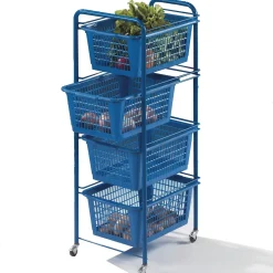 ZHG Universalwagen Siena Rollwagen Küchenwagen Für Bad Küche 4 Körbe