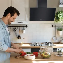 Bomann DU 7607 G Dunstabzugshaube Kopffrei 60 Cm Breit, Leise Abzugshaube Aus Glas, Abluft-Betrieb, Umluft Möglich, Dunstabzug: 302 M³/h, Inkl. Filter, Mit LED-Beleuchtung -Kaufland Geschäft 994a77d7ce555863c3b6c36dc297e50c