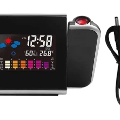 Mmgoqqt Projektionswecker, LCD-Projektions-Digitalwecker, 2 7 Gute Batterien, LCD-Farbbildschirmbeleuchtung, Digitaler Schlummerwecker, Mit Temperaturanzeige, Hygrometer, Innentemperatur, Wecker, Uhrzeit, Datumsanzeige -Kaufland Geschäft 9be899dbfbfa25c9d65e1715625f234c 1