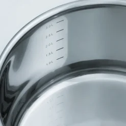 GSW Kochtopf-Set Alara 14 Tlg., Edelstahl Rostfrei 18/8, Glas, Bratentopf Mit Glasdeckel ø Ca. 20 X H 11,0cm / Fleischtopf Mit Glasdeckel ø Ca. 16 X H 10,0cm / ø Ca. 20 X H 12,0cm / ø Ca. 24 X H 14,0cm / Bratpfanne Mit Glasdeckel ø Ca. 24 X H 6,0cm / Servierpfanne ø Ca. 28 X H 7,0cm / Stielkasserolle ø Ca. 16 X H 8,0cm / Milchtopf ø Ca. 14 X H 12,5cm / Dämpfeinsatz Ca. 20 X H 10,0cm