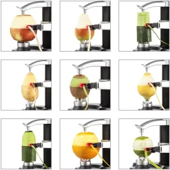 Topchances Elektrischer Kartoffelschäler Apfelschäler Gemüseschäler Obstschäler Elektro Schäler Für Obst & Gemüse, Edelstahl-Klinge （Schwarz） -Kaufland Geschäft 9fa59f7750d4885589ca88e7aae08d6a