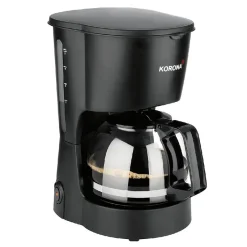 KORONA Kaffeeautomat Glas 5 Tassen Schwarz