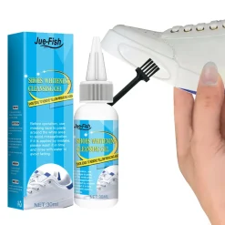 YisibaihTao 30ml Schuhreiniger Schuhfleckentferner, Schuh Schnellreinigungsgel, Entfernt Gelbe Ränder Und Flecken, Mit Klebeband Und Bürste
