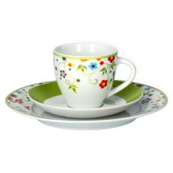 Van-Well Van Well Kaffeeservice 18-tlg. Für 6 Personen Serie Vario Porzellan - Farbe Wählbar, Farbe:flowers