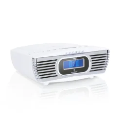 Auna Dreamee DAB+ Radiowecker CD-Player DAB+/UKW CD-R/RW/MP3 AUX Alarm Retro Weiß