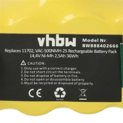 VHBW Staubsauger-Akku Für IRobot Roomba 500, 605, 700, 800, 900 - 2500 MAh, 14,4 Volt, Ni-Mh -Kaufland Geschäft b39ef48bb2c9c4099b61d865a57ea5b5