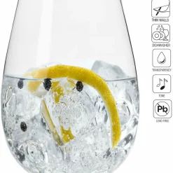 KROSNO Harmony Große Weißweingläser Ohne Stiel, 6er-Set, 500 Ml -Kaufland Geschäft b4966da070c9595723acb7eba022435e