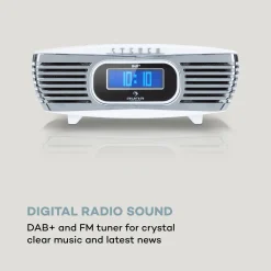 Auna Dreamee DAB+ Radiowecker CD-Player DAB+/UKW CD-R/RW/MP3 AUX Alarm Retro Weiß -Kaufland Geschäft b57dc6b2e18654e38b82dc957a06c2d7