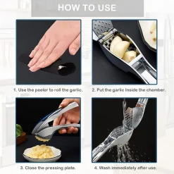 LOZAYI Knoblauchpresse,15,5 Cm Knoblauch- Und Ingwerpresse Mit Ergonomischem Griff Aus Zinklegierung, Praktischer, Rostfrei Und Leicht Zu Reinigen, -Kaufland Geschäft b8293a32359a78e012ca5f0d0db3b1d9
