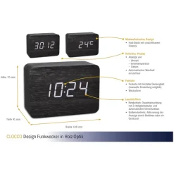 TFA Dostmann TFA 60.2549.01 Funkwecker Schwarz -Kaufland Geschäft b83f196d12b99b9ff21707822dd58049