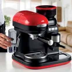 Ariete Siebträger-Espressomaschine Moderna Mit Kaffeemühle Und Aufschäumdüse, Rot/schwarz -Kaufland Geschäft b91ad0b066da96f40f74f4ed70f124e8